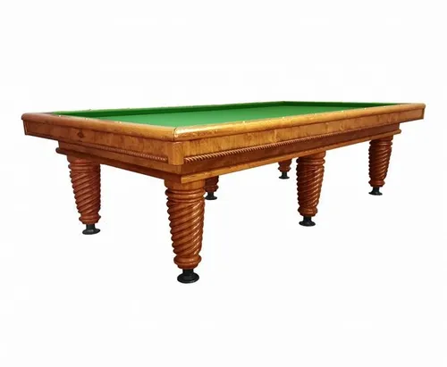 Stilvoller Spieltisch Billardtisch Holztisch Luxus Billardmöbel Freizeittisch - Eleganter Billardtisch für Freizeitspaß, in edlem Braun, Größe: 9 Fuß (ca. 284 x 157 x 80 cm). Ideal für gesellige Runden und stilvolle Spieleabende.