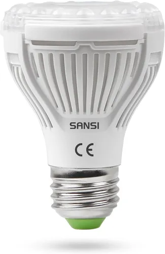 SANSI 10W LED Pflanzenlampe Vollspektrum E27 - Pflanzenlampen für Zimmerpflanzen, bietet vollständiges Spektrum für optimales Wachstum von Samen bis Ernte, energiesparend mit Keramiktechnologie für längere Lebensdauer.