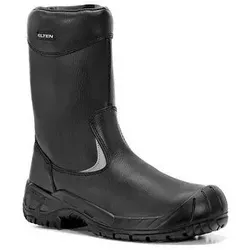Sicherheitsschlupfstiefel WILL S3 CI, Größe 48 - Schwarz - S3 Sicherheitswinterstiefel mit kälteisolierender und durchtrittsicherer Ausstattung, ideal für den Einsatz in kalten Umgebungen. Robustes Rindleder und rutschhemmende Laufsohle für optimalen Schutz.