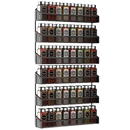 CLTYQ Gewürzregal Wandmontage 3-stufig 2PCS – Praktischer Gewürz-Organizer für die Küche