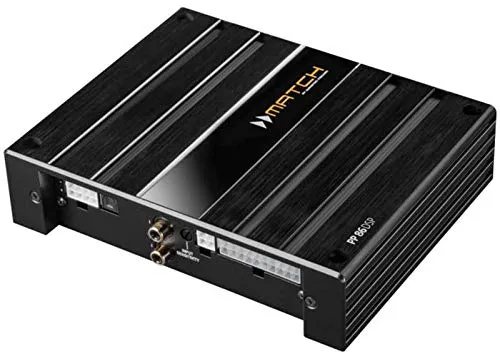 MATCH PP86DSP 8-Kanal Plug-Play-Verstärker - Leistungsstarker 8-Kanal Verstärker mit 64-Bit DSP für klare Audioqualität. Ideal für einfaches Plug-and-Play im Auto, sorgt für beeindruckenden Klang mit dynamisch geregelter Stromversorgung.