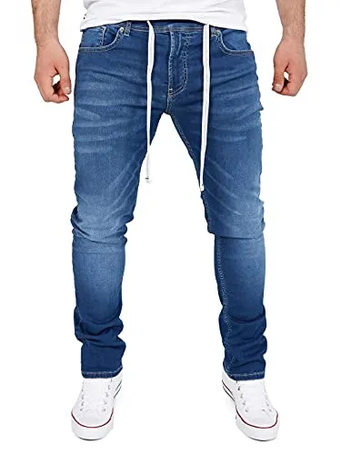 Yazubi Steve - Herren Sweathose in Jeansoptik - Baumwoll Jogging Jeans