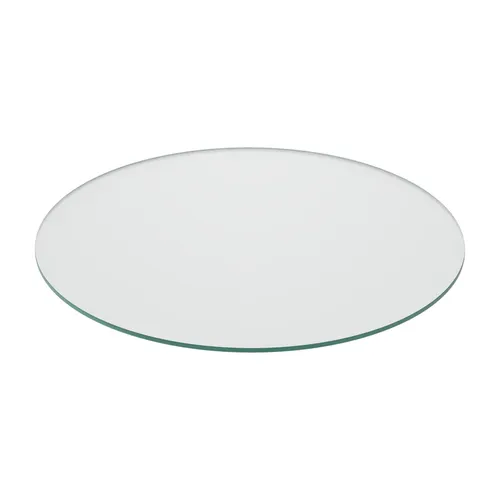 Glasplatte Tischplatte ESG in weiß von Relaxdays
