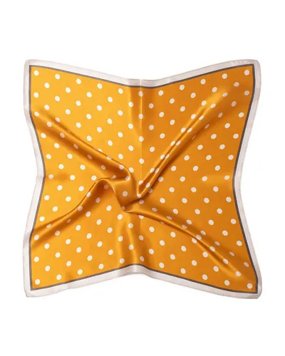 MayTree Seidentuch quadratisch – 100% Seide mit kleinen Punkten 53x53 cm - Seidentuch in klassischem Design, vielseitig einsetzbar als Halstuch, für die Handtasche oder als Haarband. Ein eleganter Farbtupfer für jeden Anlass.