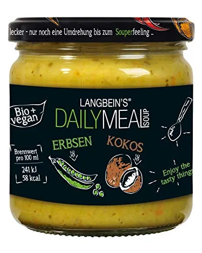 DAILY MEAL Erbsen-Kokos Bio-Suppe im Glas, 350 ml
