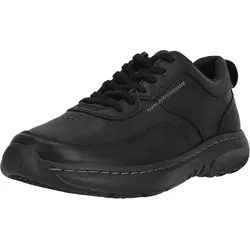 CLARKS Herren Schnürschuh, Gr. 42, schwarz, Leder - Herren-Halbschuhe mit klassischer Silhouette und modernem Active Air-Dämpfungssystem für optimalen Komfort. Hochwertiges Leder und superweiches Schaffellfutter sorgen für ein angenehmes Tragegefühl.