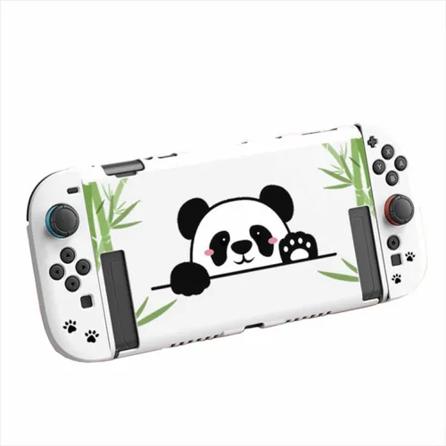 Für Nintendo Switch 2 flexible TPU Schutzhülle mit Bambus-Design