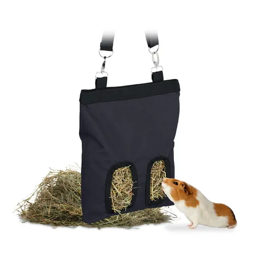 Heutasche Heu-Aufbewahrungstasche Kaninchen-Futterspender Stoff Hasenheuraufe