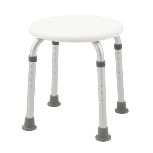Mobiclinic®, Duschhocker, Höhenverstellbar, Duschstuhl für Senioren, rutschfeste Hülsen, Badestuhl für Menschen mit Eingeschränkter Mobilität, Bis 100 kg, Aluminium und PVC, Leicht, Stabil, Faro