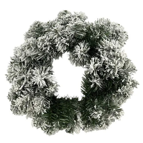 Tannenkranz grün verschneit ca 30 cm Weihnachten Nikolaus Deko Wohnaccessoires