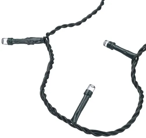 hellum 560831 LED-Energiespar Lichterkette Mini weiß, 80-teilig