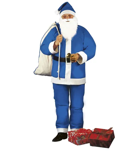 Weihnachtsmann Kostüm Set - Nikolaus Santa Claus Verkleidung - Herrenkostüm in Einheitsgröße, komplettes Set für fröhliche Weihnachtsfeiern und festliche Anlässe.