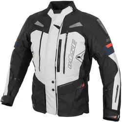 Büse Monterey Textiljacke - Wasserdicht in Schwarz/Hellgrau/Blau - Größe 56 - Motorradjacke aus strapazierfähigem 450D Polyester, wasserdicht und atmungsaktiv mit entnehmbarer HUMAX® Klimamembrane für optimalen Komfort und Sicherheit.