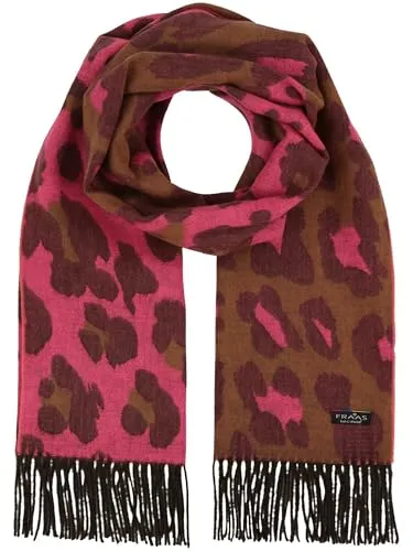 FRAAS Modeschal Leo Scarf – trendiger Leopardenlook in pink von FRAAS