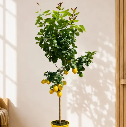 Zitronenbaum 140cm 🍋 Citrus limon | Mediterran für Balkon & Kübel Frostfrei