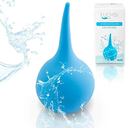 FUCHSI Ohrenreiniger | Sanfte Reinigung von Ohrenschmalz durch Ohrenspülung | 135ml Ohrenschmalzentferner | Ohrreiniger Ohrspülung Ohrendusche