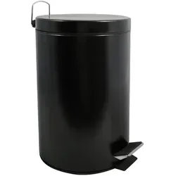 Produktbild Spirella Treteimer Steel, Schwarz, 12 L