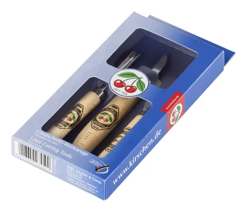 Kirschen Linolschnittsatz 3 von Kirschen