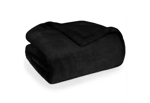 Blumtal Kuscheldecke Schwarz 150x130 cm in schwarz von Blumtal