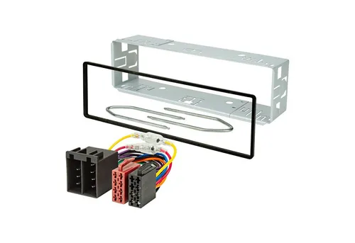 tomzz Audio Autoradio Einbaurahmen Set 1DIN Käfig Rahmen 182x53mm Tiefe 45mm mit I Autoradio