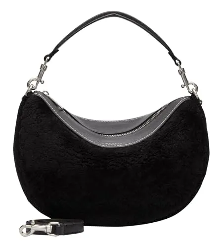 Liebeskind Berlin Damen Hobo S, Schwarz, Einheitsgröße EU - Damen-Schultertaschen, stilvolle Hobo-Tasche aus hochwertigem Leder mit viel Platz für deine Essentials.