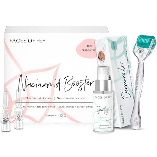 FACES OF FEY Microneedling Set – Dermaroller 0,25 mm für strahlende Haut