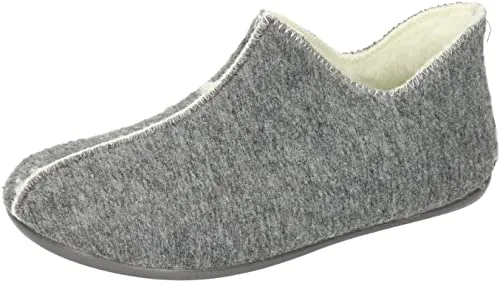Manitu Damen Manitu-home Slippers, Grau, 40 EU - Bequeme Hausschuhe für Zuhause, ideal für warme Füße und Entspannung im Alltag.