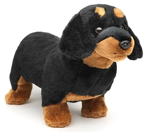 Uni-Toys Kuscheltier Dackel - 28 cm Plüsch-Hund aus 100% recyceltem Material - Kuscheltiere, umweltfreundlich dank 100% recyceltem Füllmaterial und waschbar bis 30 °C, ideal für umweltbewusste Eltern.