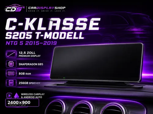 10,25 Premium Display für Mercedes C-Klasse S205 T-Modell