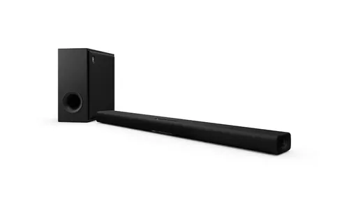 Yamaha True X-Bar 50A Schwarz - Heimkino-Soundbar mit Subwoofer, Dolby Atmos für beeindruckenden Surround-Sound und integrierter Alexa Sprachsteuerung