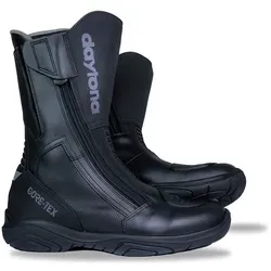 Daytona Road Vent GTX Motorradstiefel - Schwarz-Grau, Größe 43 für Männer - Motorradstiefel aus weichem, wasserabweisendem Rindleder mit GORE-TEX-Membrane für optimale Wasserdichtigkeit und Atmungsaktivität.