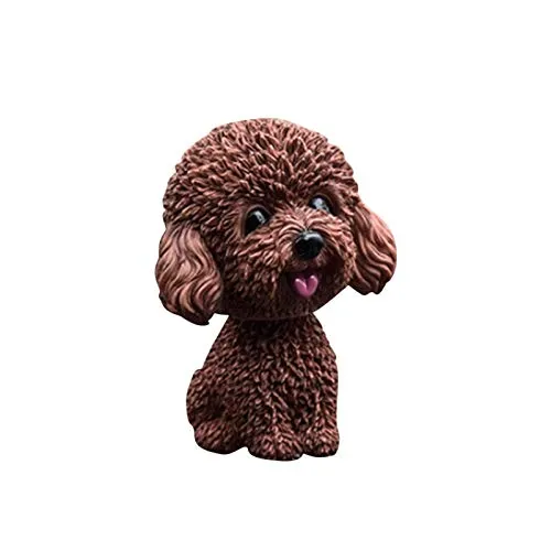 Luckxing Wackelkopffiguren Kunststofferzeugnisse Wackeldackel Wackelkopfhund, Hiromi 9,5 cm Figur Wackelhund Auto-Innendekoration Schüttelt Den Kopf Hundedekoration
