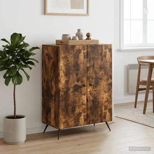 vidaXL Sideboard Geräucherte Eiche 66 x 34,5 x 90 cm