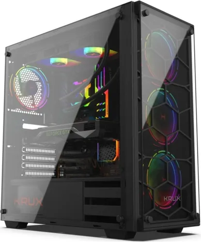 Krux KRX0007 ATX Semi-Tower Gehäuse Schwarz