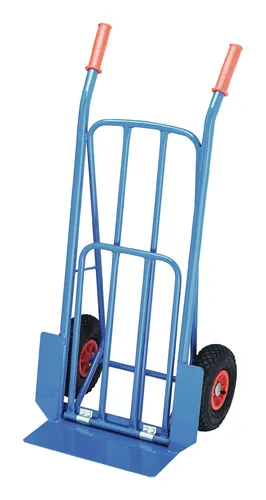 Stahlrohrkarre mit Klapprahmen und Luftbereifung - Robuste Transportkarre für schwere Lasten, klappbarer Rahmen für einfachen Transport und Lagerung.