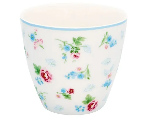 Greengate Becher Alma Latte Cup petit white 0,35 l, Porzellan