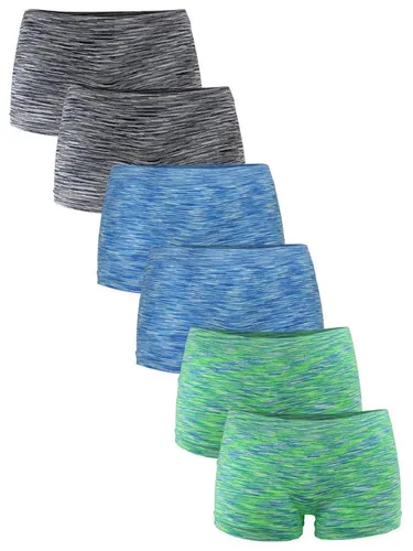 Fabio Farini Damen Panties 6er Pack - Seamless Hipsters - Panties & Hipsters für Damen, nahtlose Verarbeitung aus weichem Microfaser-Gewebe für ein angenehmes Tragegefühl und optimale Elastizität.