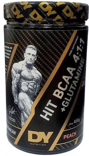 Dorian Yates HIT BCAA 4:1:1 + Glutamine, Peach - 450g (48,87 EUR/kg)