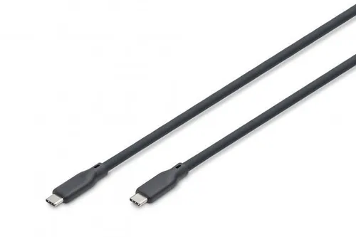 DIGITUS USB 4.0 Gen2 Anschlusskabel - 2m, USB Typ-C zu USB Typ-C, 20 Gbit/s und 240W Power Delivery, extrem langlebig und flexibel aus Silikon