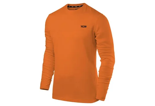 TCA Herren Langarm Laufshirt - Atmungsaktiv und schnell trocknend - Funktionsshirt für Herren, gefertigt aus hochatmungsaktivem QuickDry-Material, ideal für ungestörtes Laufen. Daumenlöcher für zusätzlichen Komfort. 365 Tage Rückgabegarantie!