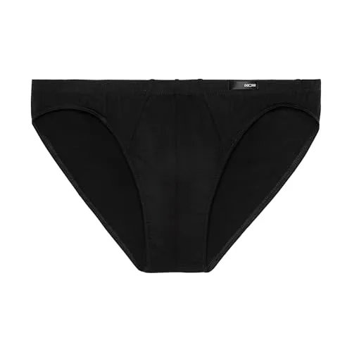 HOM Herren Comfort Micro Brief - Classic Schwarz XXL - Herrenunterhosen aus feinster Baumwolle, mit elastischem Hosenbund für hohen Tragekomfort und ideal für den täglichen Gebrauch.