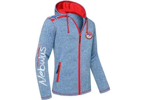 Nebulus Fleecejacke NORSKA, P4648 - Herren, türkis meliert, S