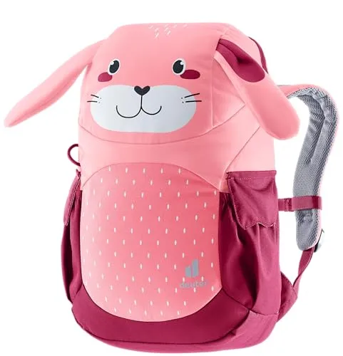 Deuter Kikki Kinderrucksack blossom-raspberry 3610423-5112 - Kinderrucksack für Kinder ab 3 Jahren, mit tierischem Design und weich gepolstertem Rücken. Hergestellt aus 100% recyceltem PET, ideal für den Kindergarten und Ausflüge.