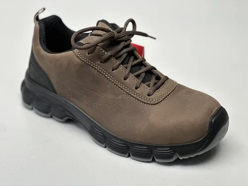 PUMA Halbschuh CONDOR BROWN LOW, S3, Gr.39 - S3-Sicherheitsschuhe mit metallfreiem Schaft, dämpfender rutschfester Sohle und flexibler Durchtrittschutz-Technologie für höchsten Komfort und Sicherheit im Arbeitsalltag.
