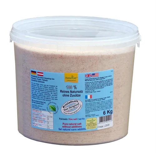 Salz Kristallsalz Speisesalz aus dem Vorgebirge des Himalaya Punjab Pakistan 6kg