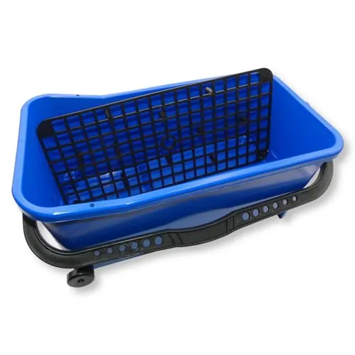 DEWEPRO® Fliesenleger Wascheimer 20l inkl. 2 Räder und Bodensieb