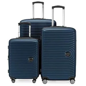Hauptstadtkoffer Reisekoffer Mitte, erweiterbar, dunkelblau, Hartschale, 4 Rollen, Kofferset 3-teilig