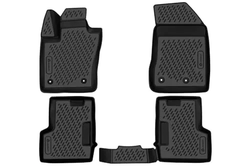 Element 3D Gummimatten Set für Jeep Renegade (2014-2025) - Robuste, passgenaue Auto Fußmatten für Allwetterschutz, leicht zu reinigen und langlebig aus hochwertigem Material gefertigt.