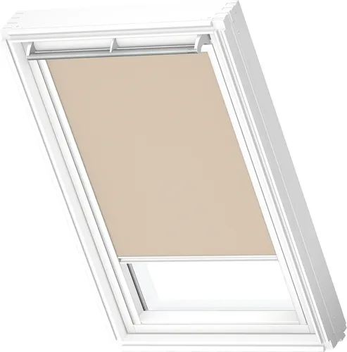 VELUX Original Dachfenster Verdunkelungsrollo PK06, Sandbeige - Seitenzug- & Springrollos, OEKO-TEX zertifiziertes Material für optimale Lichtkontrolle und einfache Montage – perfekt für VELUX Dachfenster.
