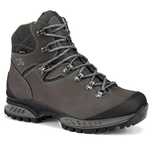 Hanwag Tatra II Wide GTX Schuhe Herren schwarz - Wanderschuhe mit Gore-Tex-Membran für wasserdichten Komfort und breiter Passform, ideal für anspruchsvolle Wanderungen.